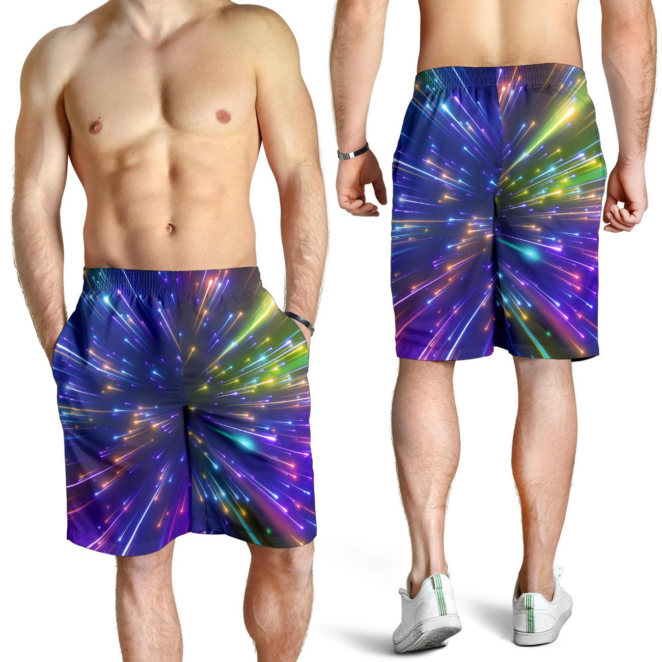 Celestial Rainbow Speed Light Mens Shorts-JTAMIGO.COM