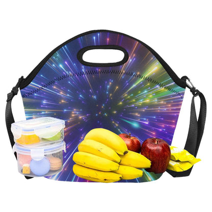 Celestial Rainbow Speed Light Neoprene Lunch Bag (Model 1669)(Large)-JTAMIGO.COM
