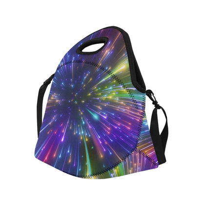 Celestial Rainbow Speed Light Neoprene Lunch Bag (Model 1669)(Large)-JTAMIGO.COM