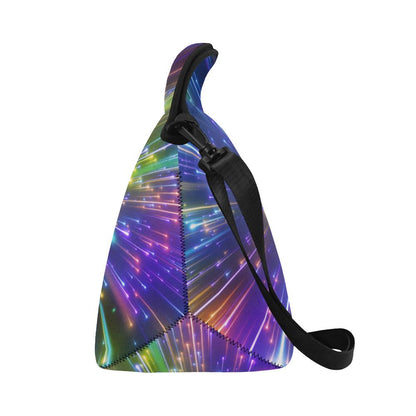 Celestial Rainbow Speed Light Neoprene Lunch Bag (Model 1669)(Large)-JTAMIGO.COM