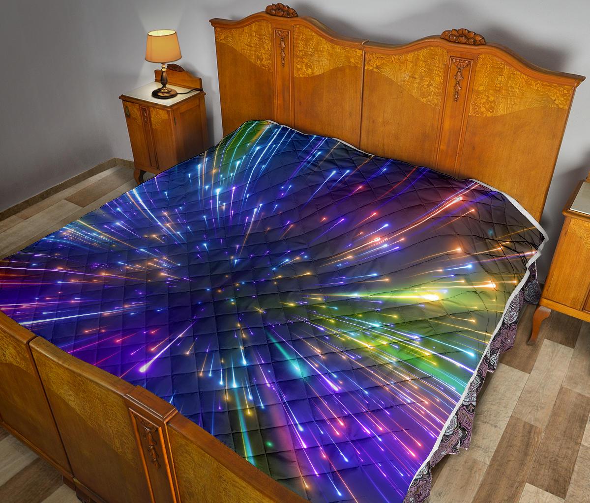 Celestial Rainbow Speed Light Premium Quilt-JTAMIGO.COM