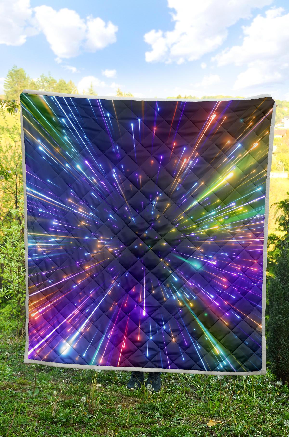 Celestial Rainbow Speed Light Premium Quilt-JTAMIGO.COM