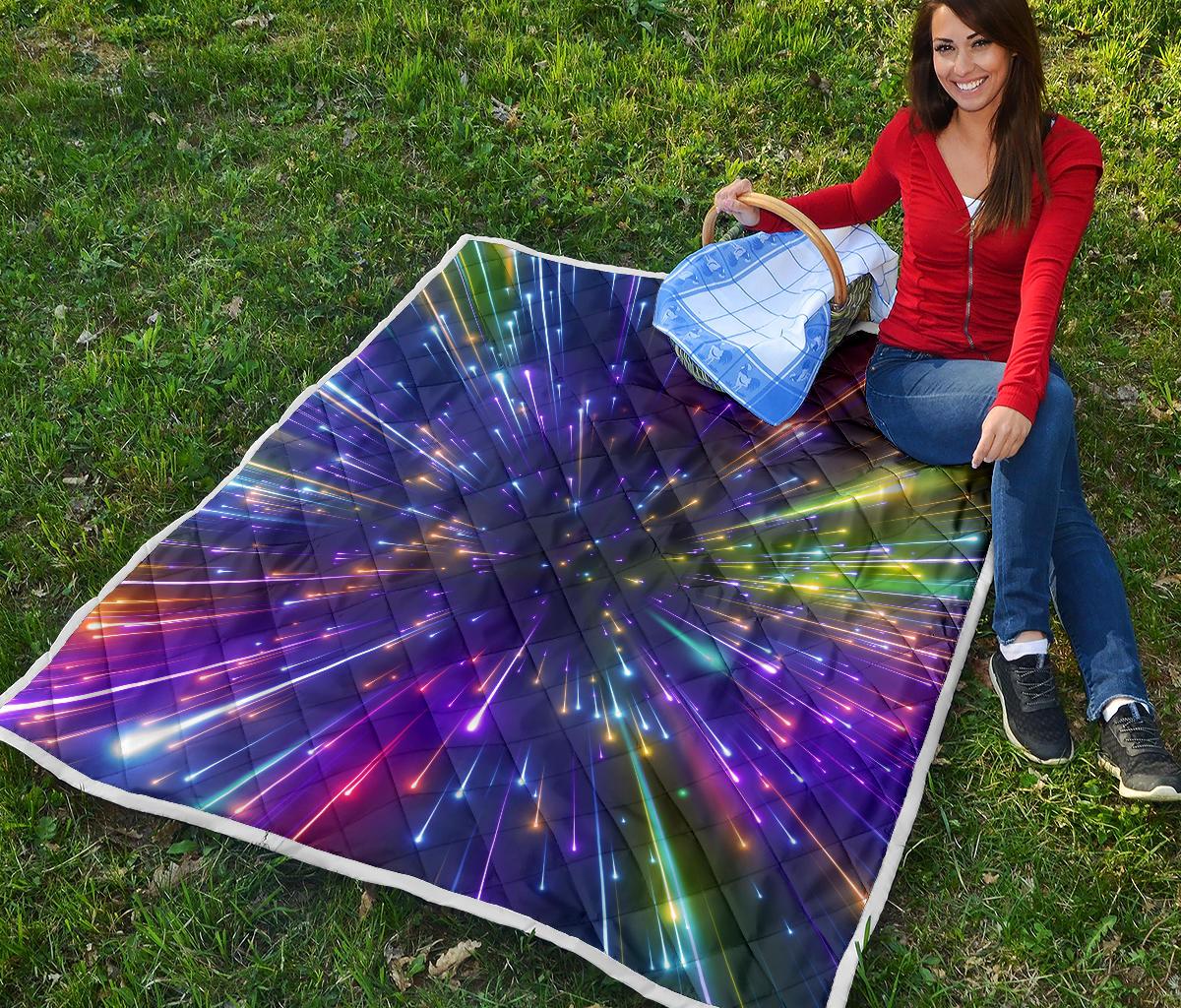 Celestial Rainbow Speed Light Premium Quilt-JTAMIGO.COM