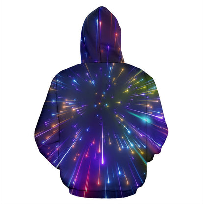 Celestial Rainbow Speed Light Pullover Hoodie
