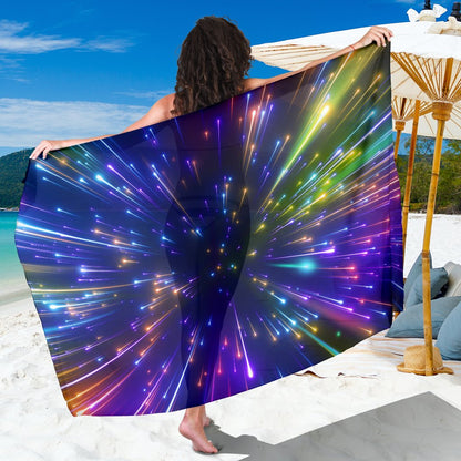 Celestial Rainbow Speed Light Sarong Pareo Wrap