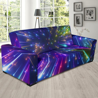 Celestial Rainbow Speed Light Sofa Slipcover-JTAMIGO.COM