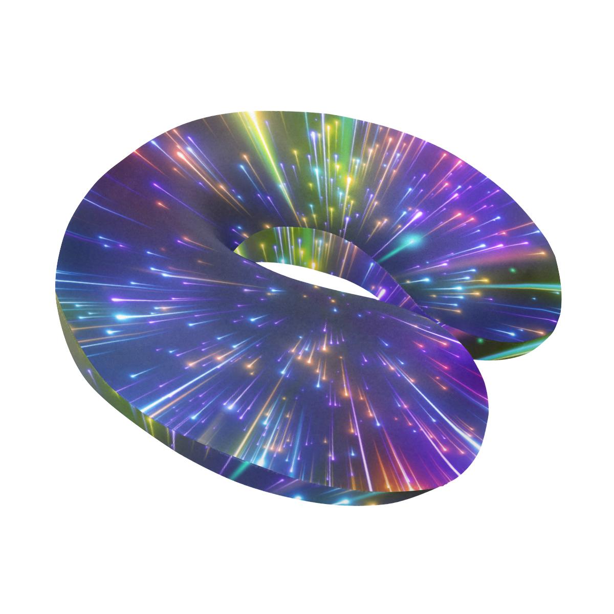 Celestial Rainbow Speed Light U-Shaped Travel Neck Pillow-JTAMIGO.COM