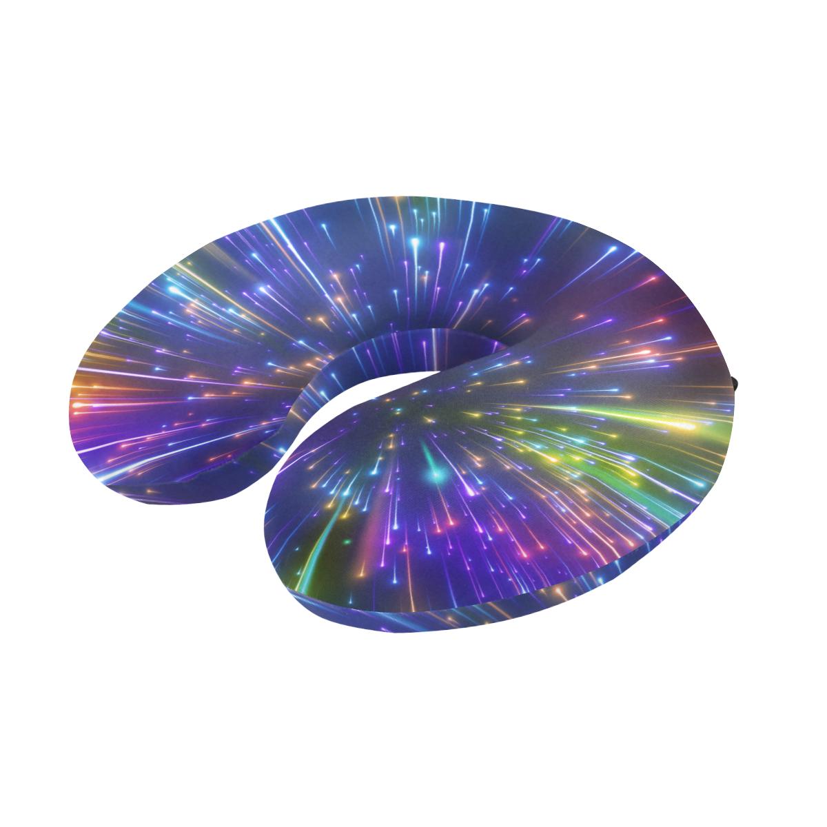Celestial Rainbow Speed Light U-Shaped Travel Neck Pillow-JTAMIGO.COM