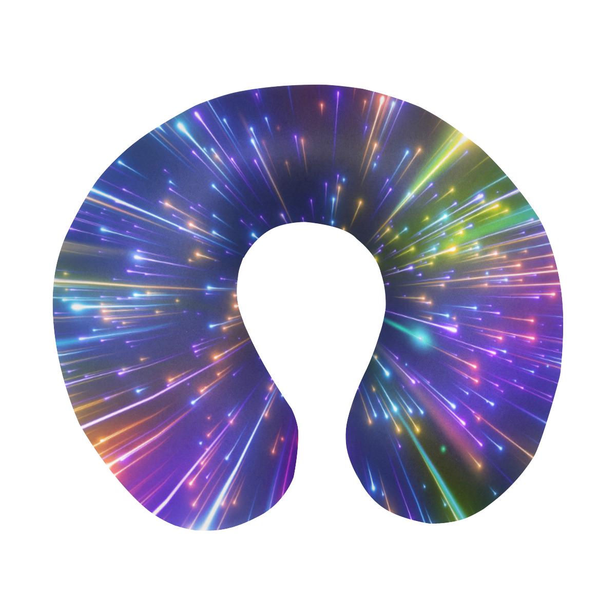 Celestial Rainbow Speed Light U-Shaped Travel Neck Pillow-JTAMIGO.COM