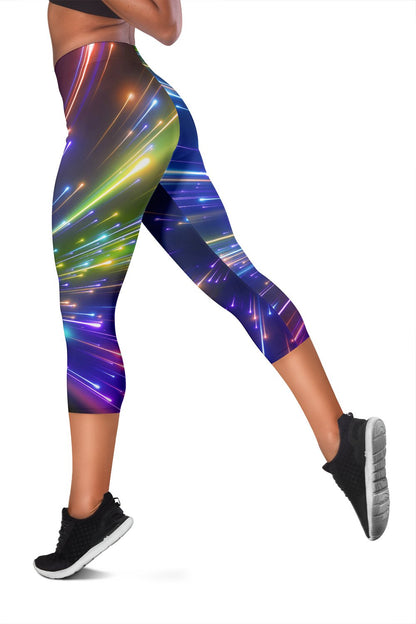 Celestial Rainbow Speed Light Women Capris