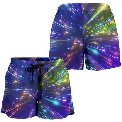 Celestial Rainbow Speed Light Women Shorts-JTAMIGO.COM