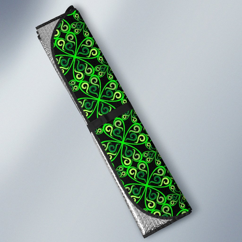 Celtic Green Neon Design Car Sun Shade For Windshield