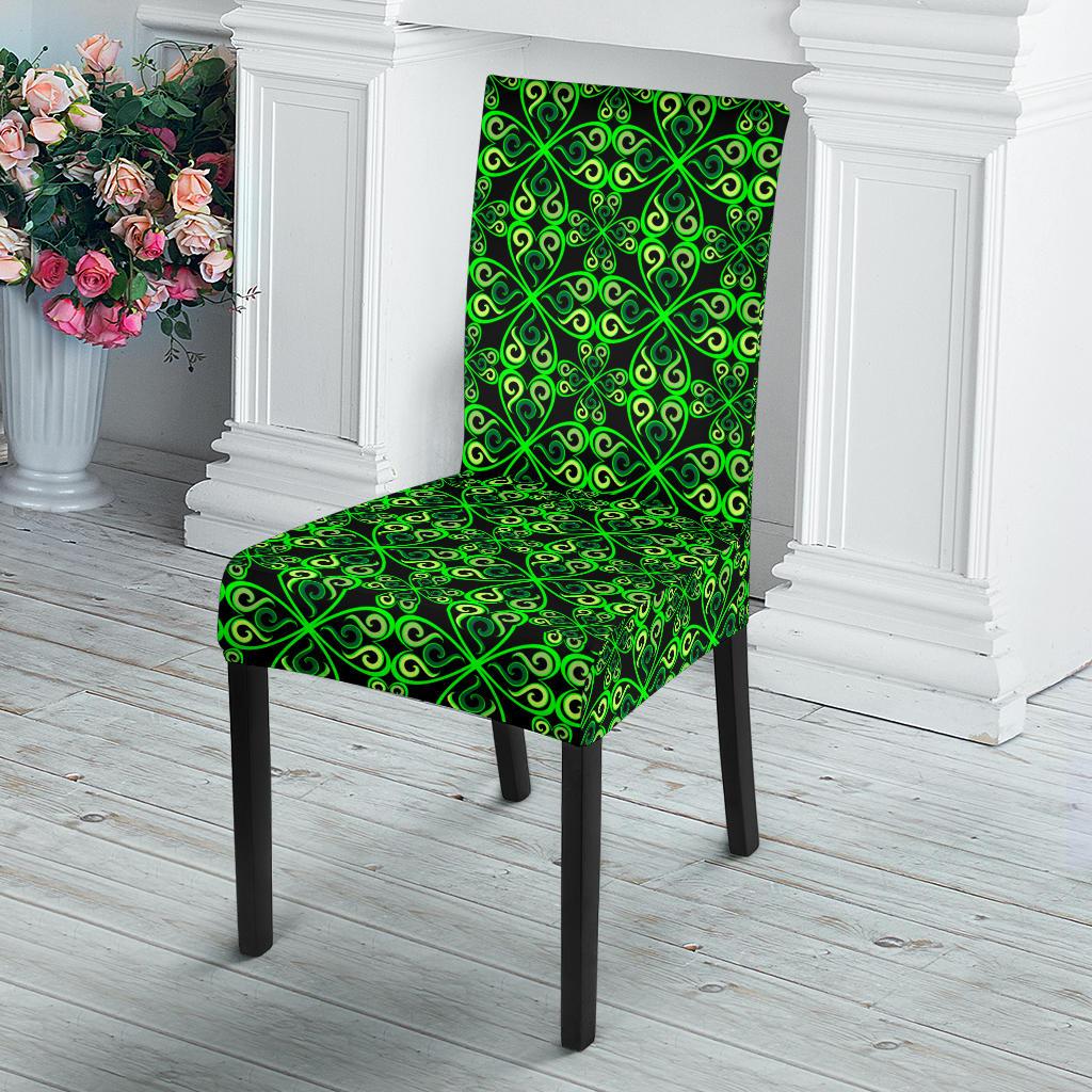 Celtic Green Neon Design Dinning Chair Slipper-JTAMIGO.COM