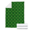 Celtic Green Neon Design Fleece Blanket