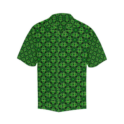 Celtic Green Neon Design Men Aloha Hawaiian Shirt