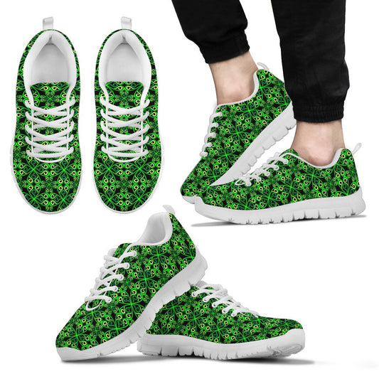 Celtic Green Neon Design Men Sneakers Shoes