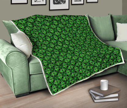 Celtic Green Neon Design Premium Quilt-JTAMIGO.COM