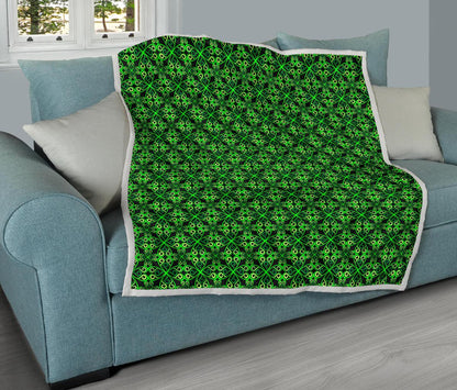 Celtic Green Neon Design Premium Quilt-JTAMIGO.COM
