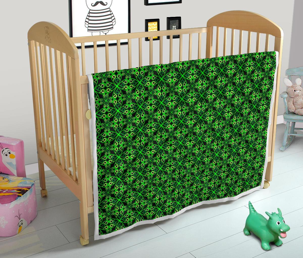 Celtic Green Neon Design Premium Quilt-JTAMIGO.COM