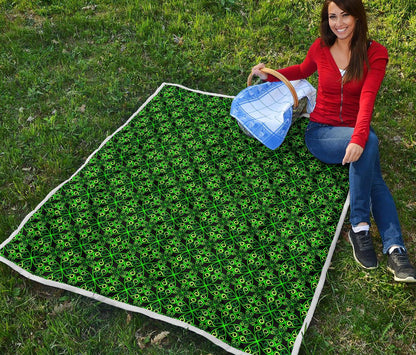 Celtic Green Neon Design Premium Quilt-JTAMIGO.COM