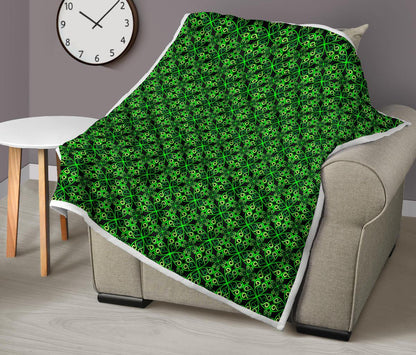 Celtic Green Neon Design Premium Quilt-JTAMIGO.COM