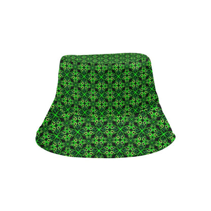 Celtic Green Neon Design Unisex Bucket Hat
