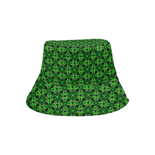 Celtic Green Neon Design Unisex Bucket Hat