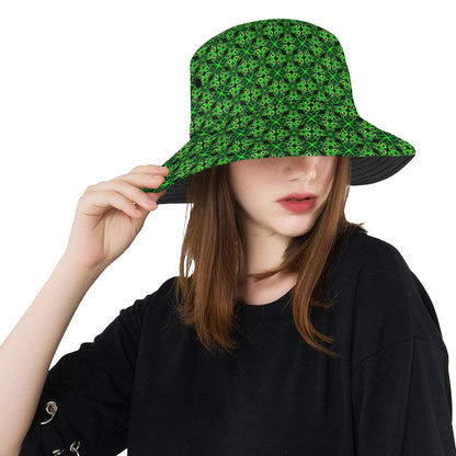 Celtic Green Neon Design Unisex Bucket Hat
