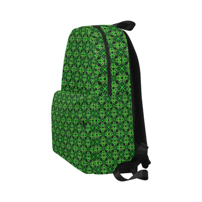 Celtic Green Neon Design Waterproof Backpack-JTAMIGO.COM