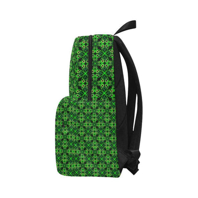 Celtic Green Neon Design Waterproof Backpack-JTAMIGO.COM