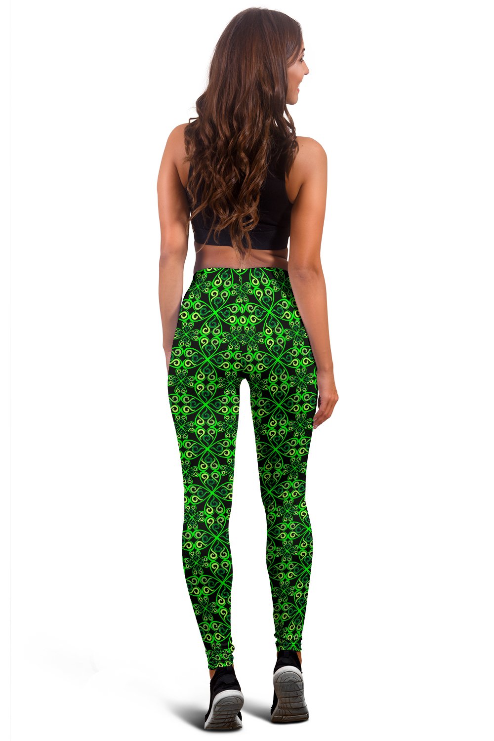 Celtic Green Neon Design Women Leggings