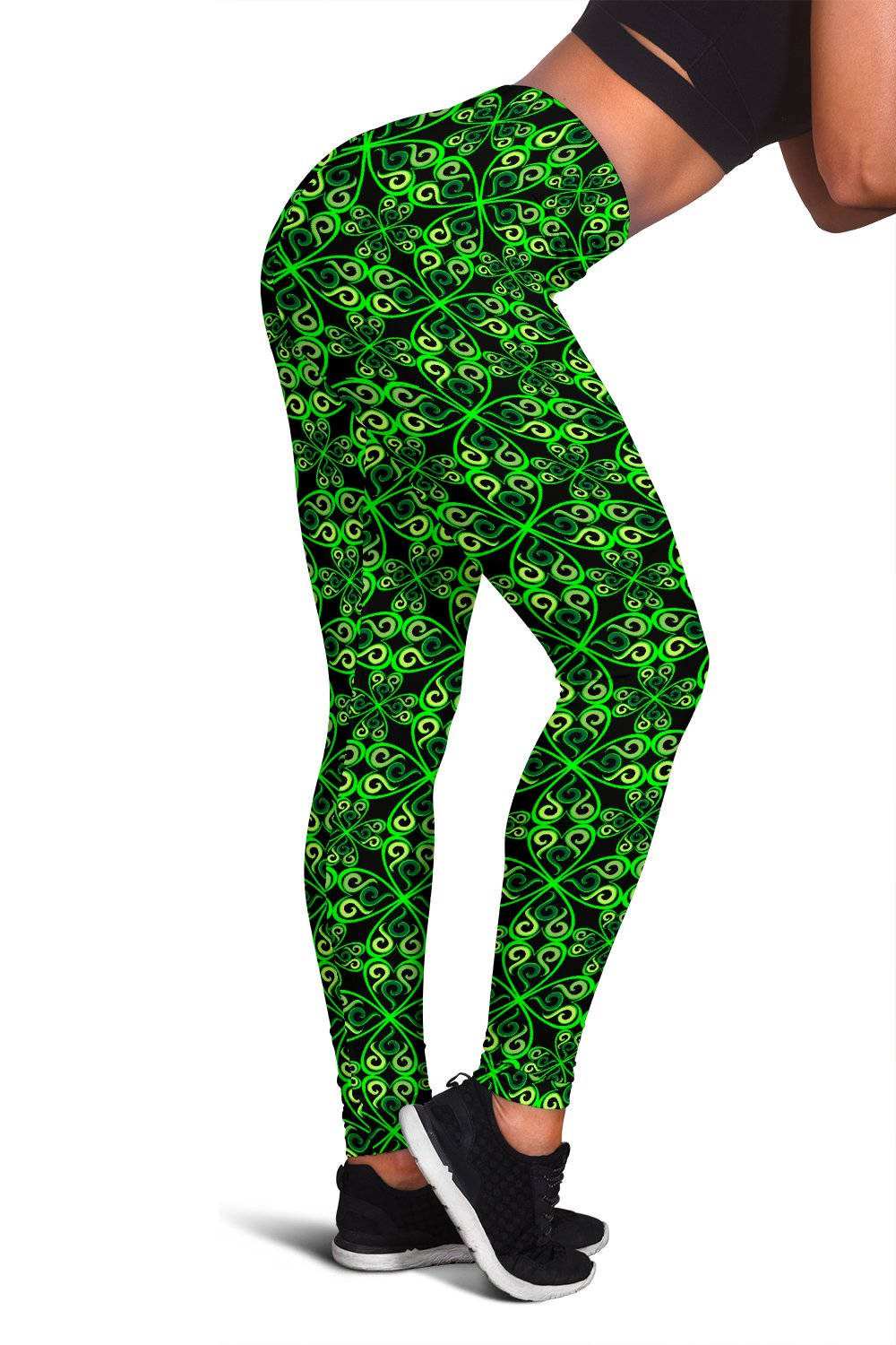 Celtic Green Neon Design Women Leggings