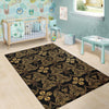 Celtic Knot Gold Design Area Rugs-JTAMIGO.COM