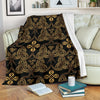 Celtic Knot Gold Design Fleece Blanket