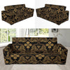 Celtic Knot Gold Design Sofa Slipcover-JTAMIGO.COM