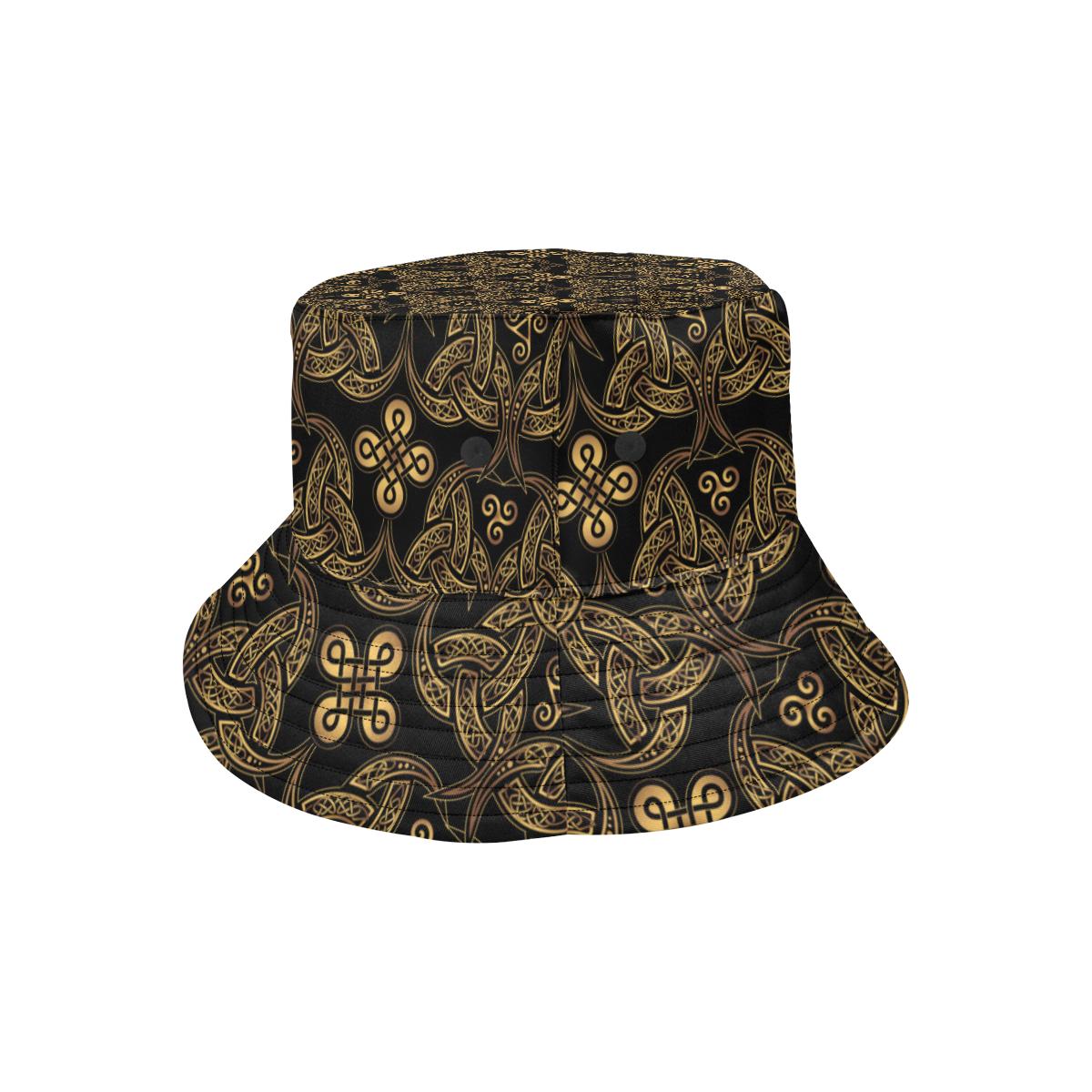 Celtic Knot Gold Design Unisex Bucket Hat