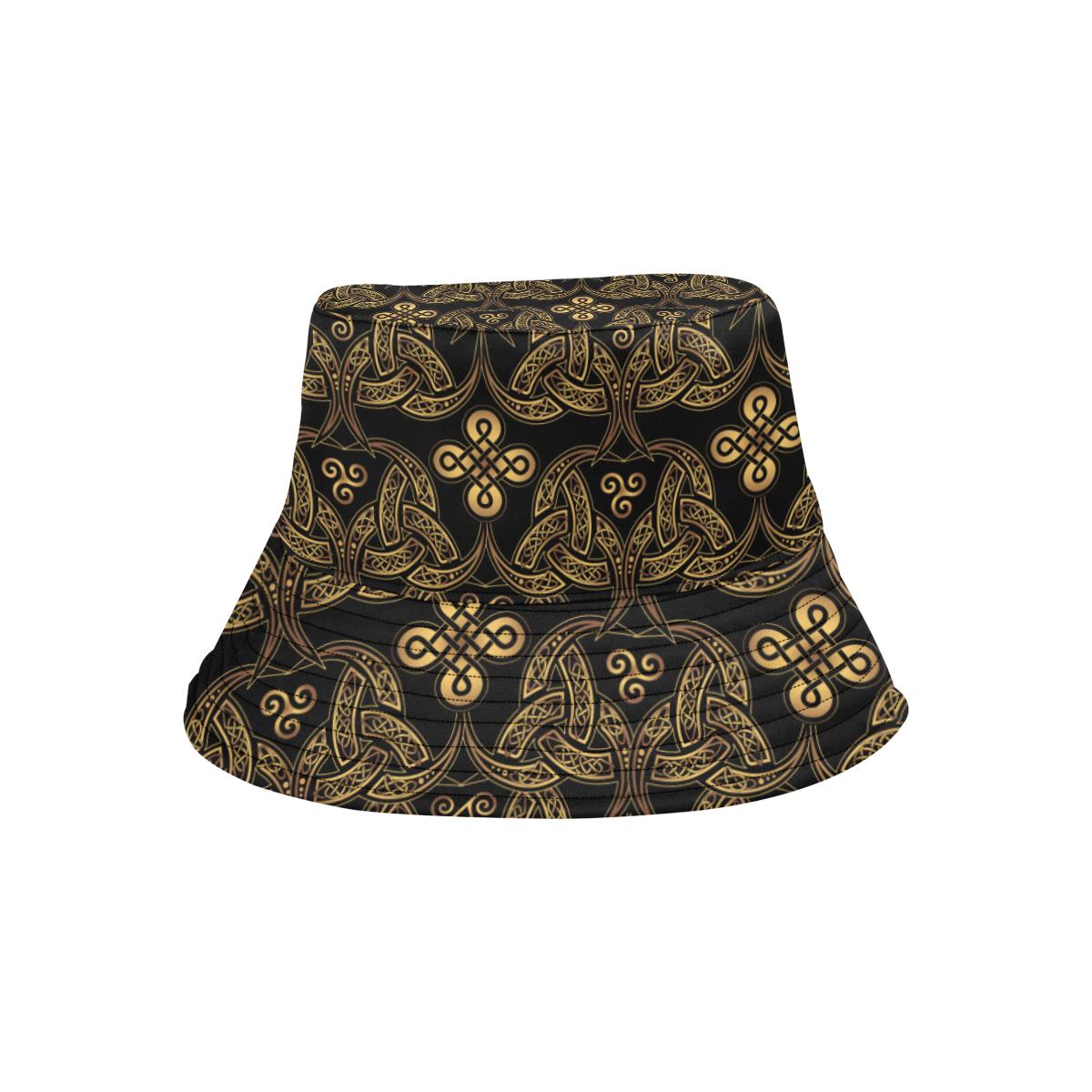 Celtic Knot Gold Design Unisex Bucket Hat