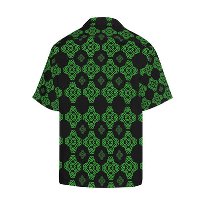 Celtic Knot Green Neon Design Men Aloha Hawaiian Shirt