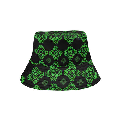 Celtic Knot Green Neon Design Unisex Bucket Hat