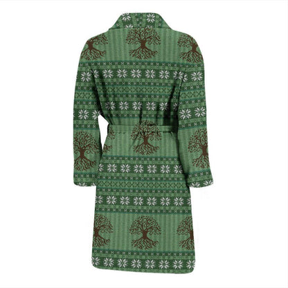 Celtic Pattern Print Design 09 Men Bathrobe-JORJUNE.COM