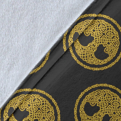 Celtic Tree Of Life Design Fleece Blanket