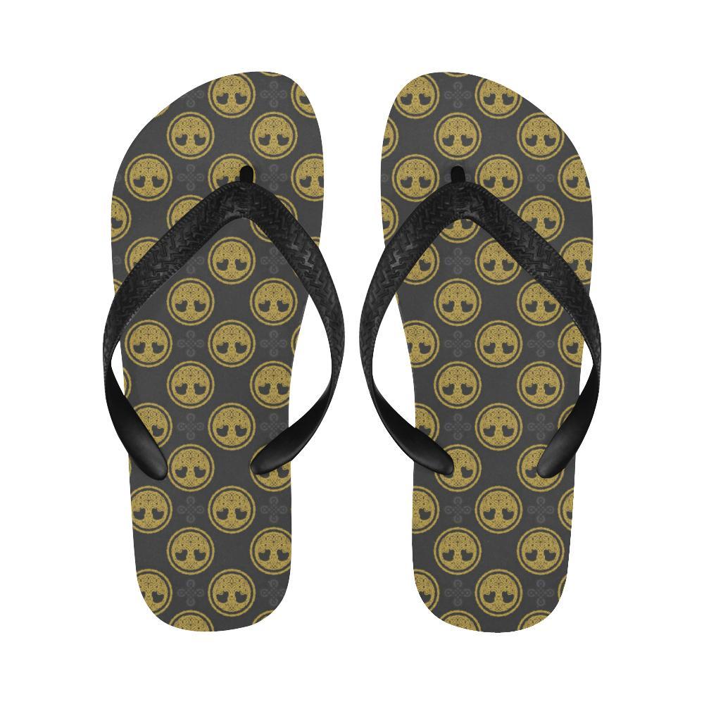 Celtic Tree of Life Design Flip Flops-JTAMIGO.COM