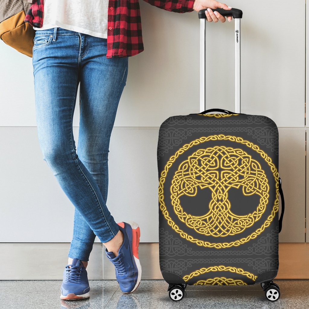 Celtic Tree Of Life Design Luggage Cover Protector
