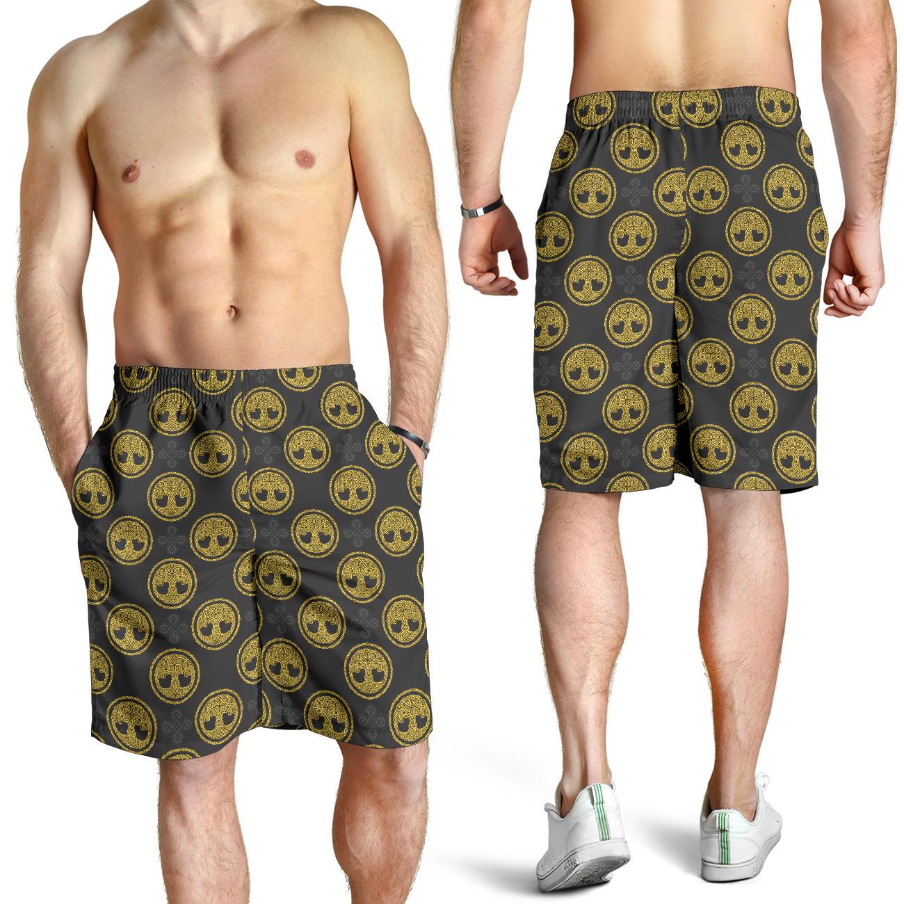 Celtic Tree of Life Design Mens Shorts-JTAMIGO.COM