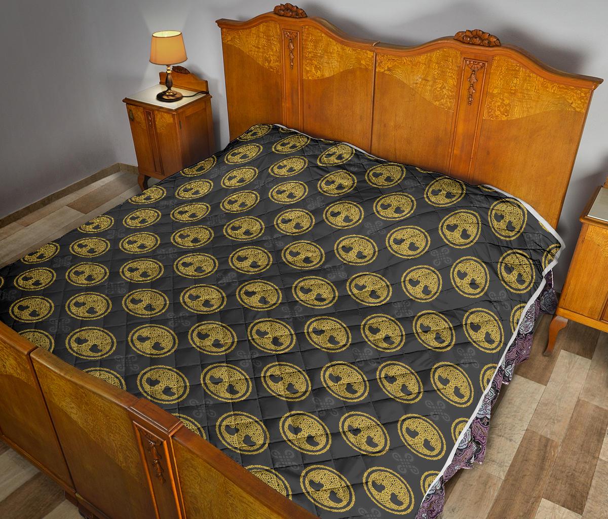 Celtic Tree of Life Design Premium Quilt-JTAMIGO.COM