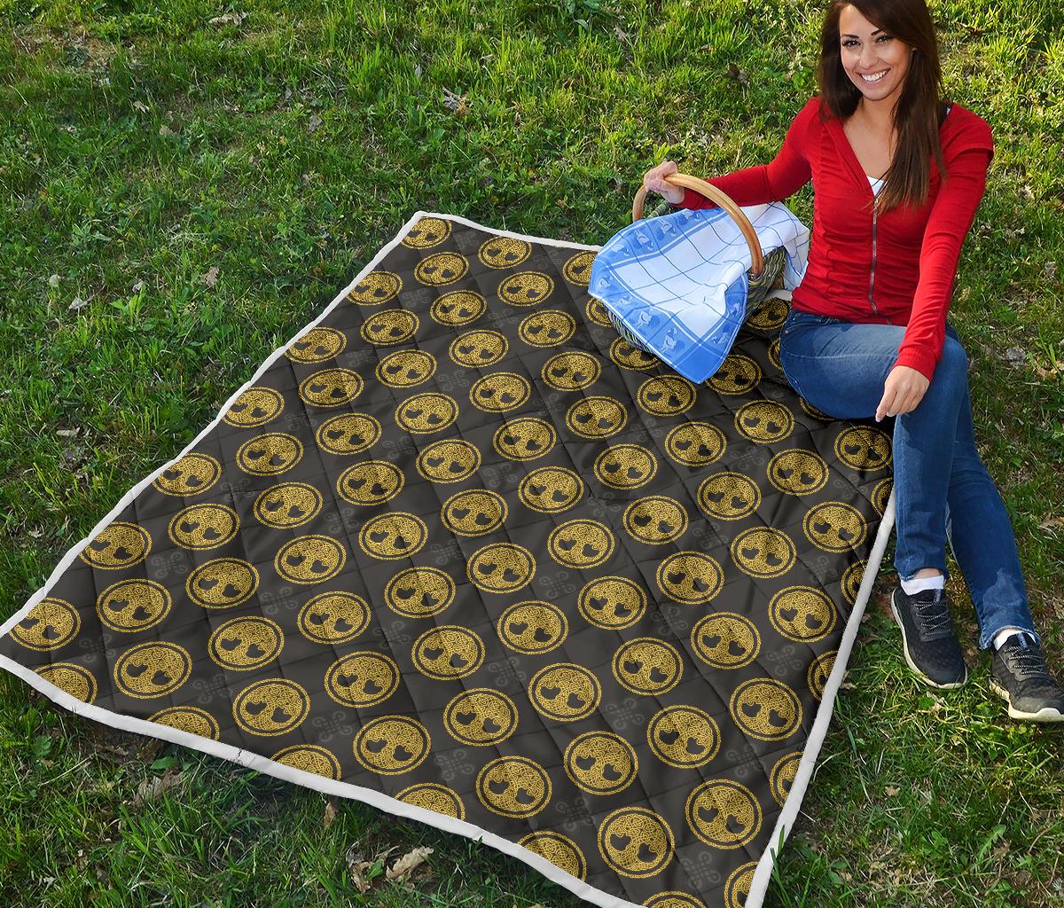 Celtic Tree of Life Design Premium Quilt-JTAMIGO.COM