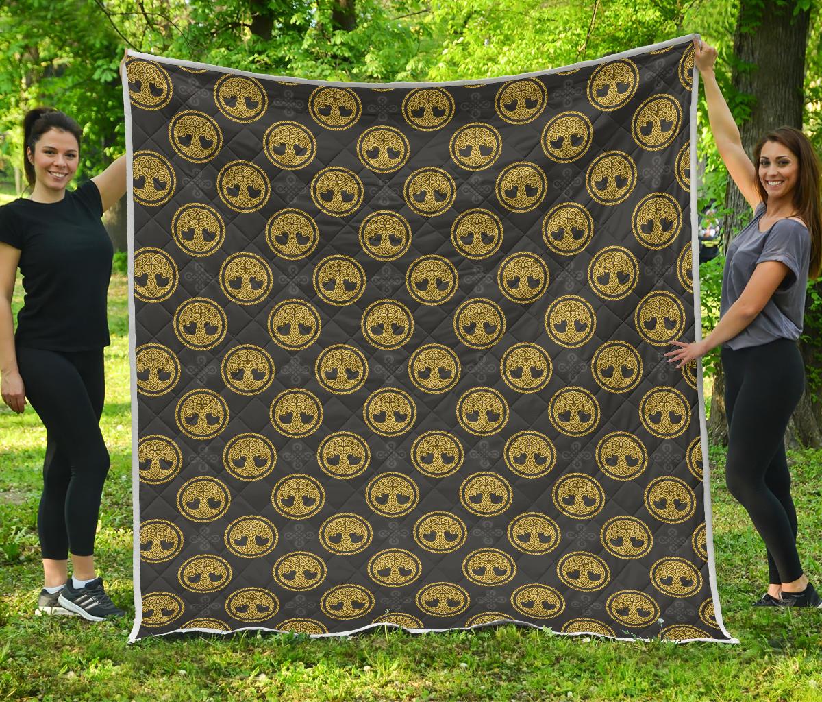 Celtic Tree of Life Design Premium Quilt-JTAMIGO.COM