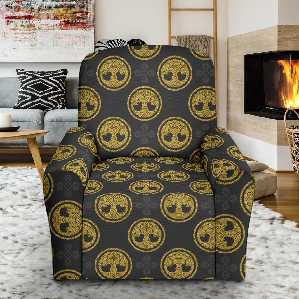 Celtic Tree of Life Design Single Sofa Slipcover -JTAMIGO.COM