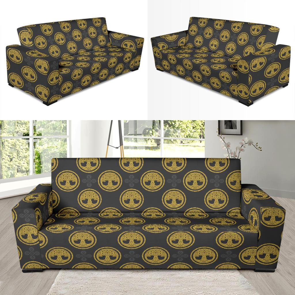 Celtic Tree of Life Design Sofa Slipcover-JTAMIGO.COM