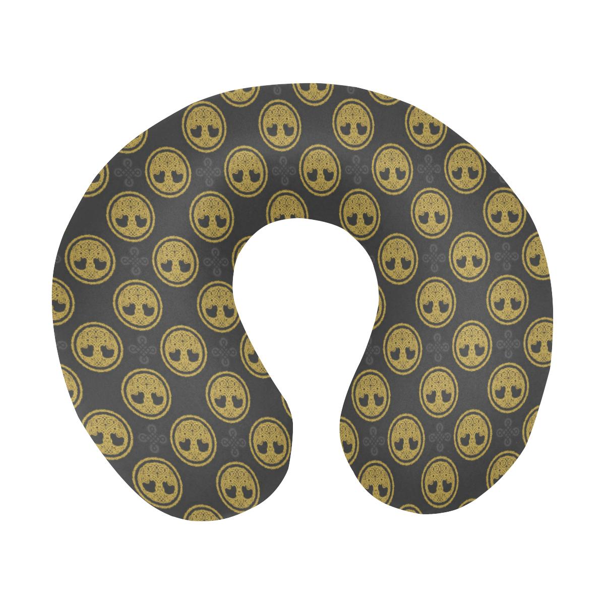 Celtic Tree of Life Design U-Shaped Travel Neck Pillow-JTAMIGO.COM